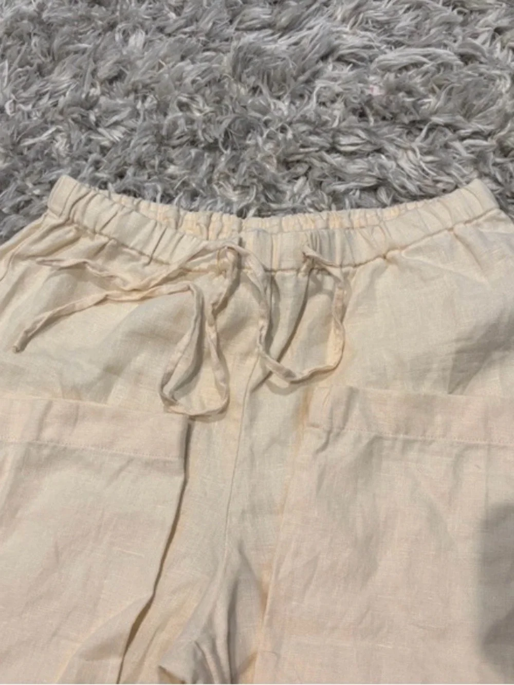 New Without Tags Reformation Olina Linen Wide Leg Pull On Pants Size XSP